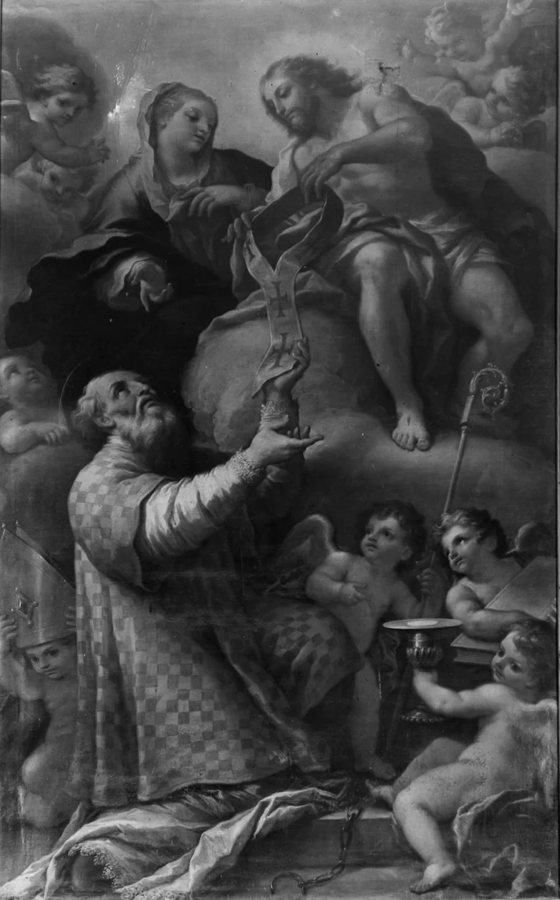 Cristo porge la stola a San Nicola - Napoli